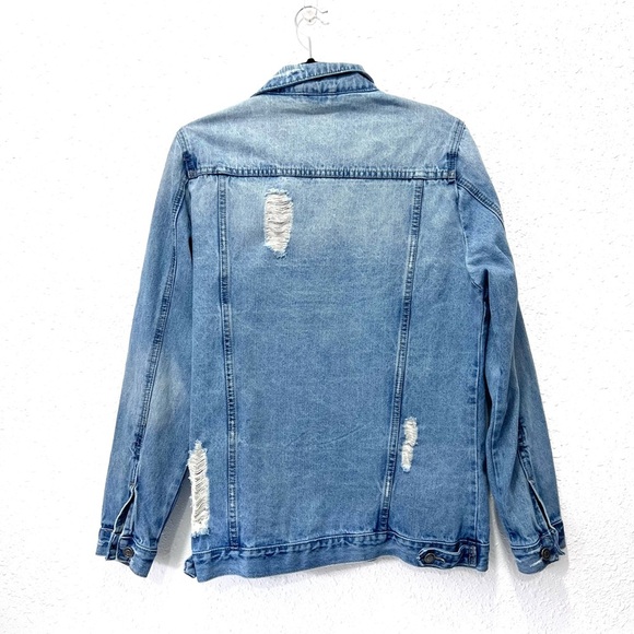 Windsor Light Blue Denim 100% cotton Jacket LARGE - Picture 3 of 7